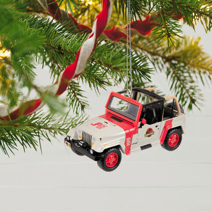 The Car's the Star Jurassic Park 1992 Jeep Wrangler Metal 2023 Hallmark Keepsake Ornament