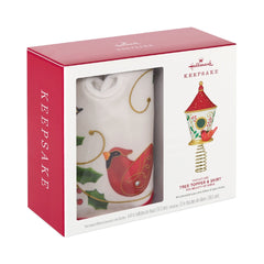 The Beauty of Birds Tree Topper & Skirt Set Miniature Hallmark keepsake Ornament