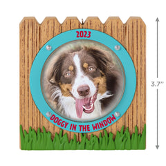 Doggy in the Window 2023 Photo Frame Hallmark Keepsake Ornament