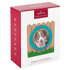 Doggy in the Window 2023 Photo Frame Hallmark Keepsake Ornament
