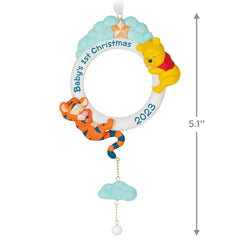 Disney Winnie the Pooh Baby's First Christmas 2023 Hallmark Keepsake Ornament