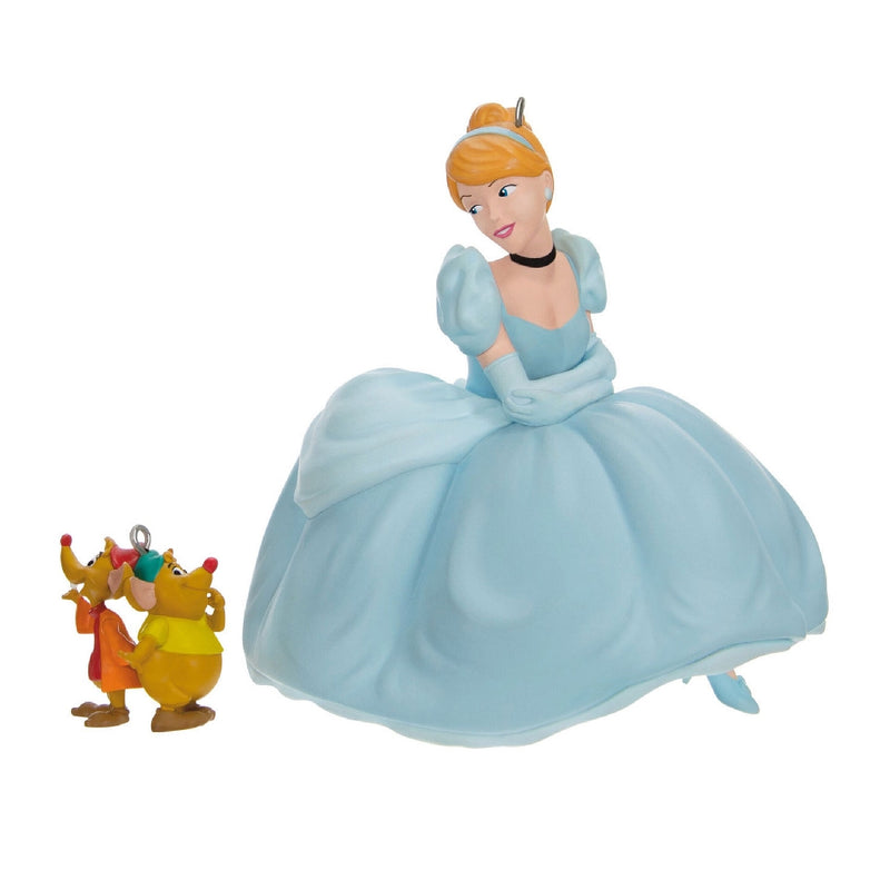 Disney Cinderella Jaq and Gus Love Cinderelly Hallmark Keepsake Ornament Set