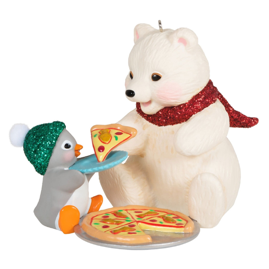 Snowball and Tuxedo Sharing a Slice 2023 Hallmark Keepsake Ornament