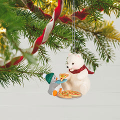 Snowball and Tuxedo Sharing a Slice Hallmark Keepsake Ornament