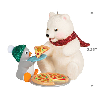 Snowball and Tuxedo Sharing a Slice 2023 Hallmark Keepsake Ornament