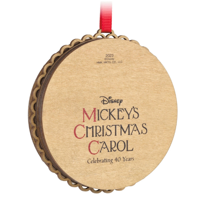 Disney Mickey's Christmas Carol 40th Anniversary Papercraft Hallmark Keepsake Ornament