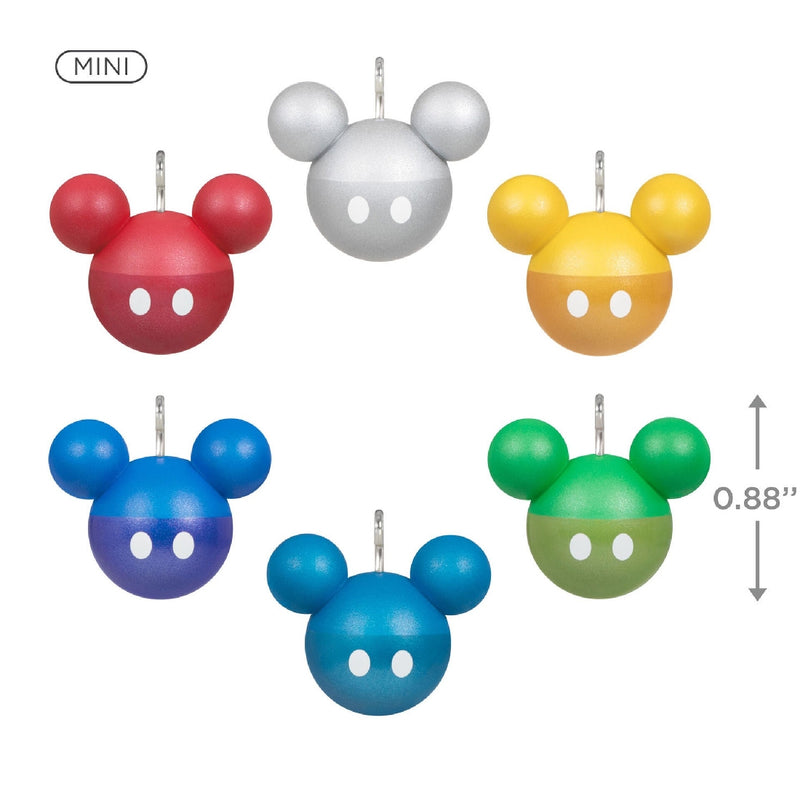 Disney Mickey Mouse Miniature Hallmark Keepsake Ornament Set