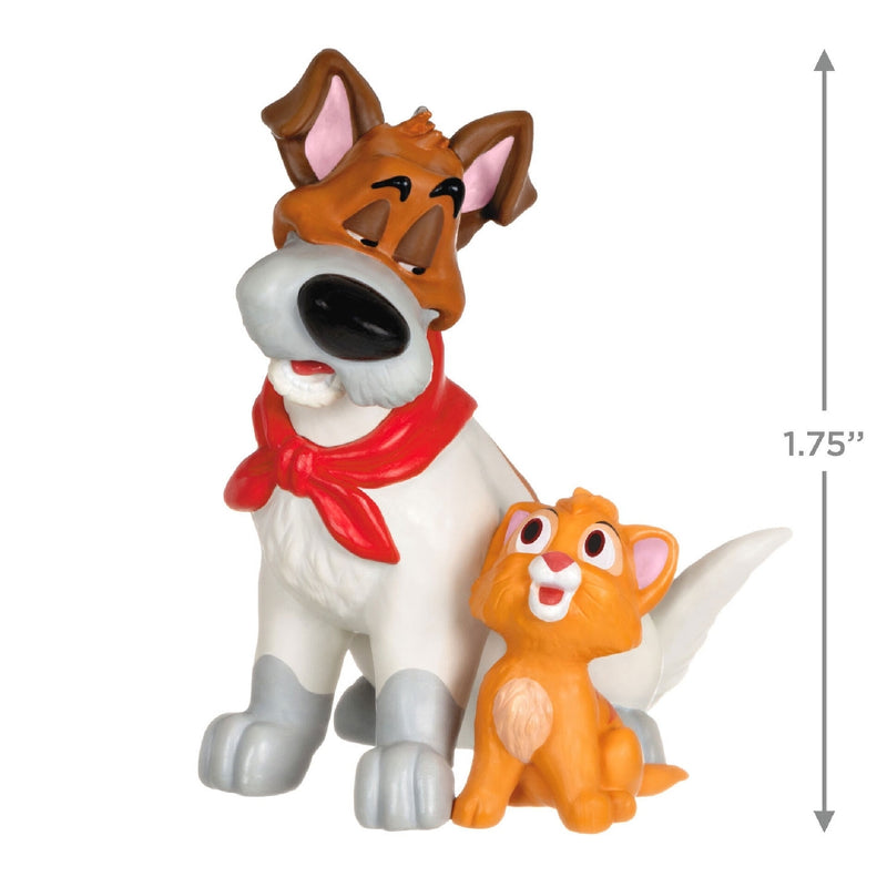 Disney Oliver and Company 35th Anniversary Oliver and Dodger Hallmark Keepsake Ornament