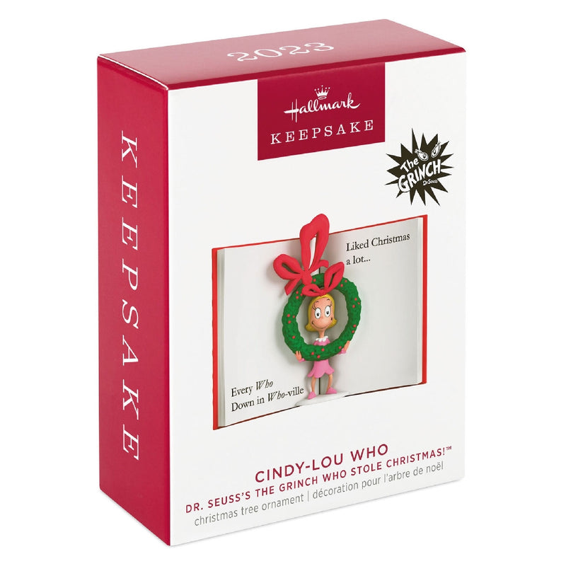 Dr. Seuss's How the Grinch Stole Christmas! Cindy-Lou Who Hallmark Keepsake Ornament