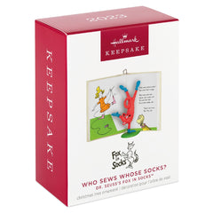 Dr. Seuss's Fox in Socks Who Sews Whose Socks? Hallmark Keepsake Ornament