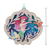 Disney The Little Mermaid Ariel and Flounder 2023 Hallmark Keepsake Ornament