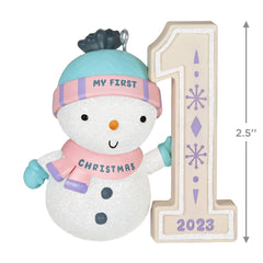 My First Christmas Snowman 2023 Hallmark Keepsake Ornament