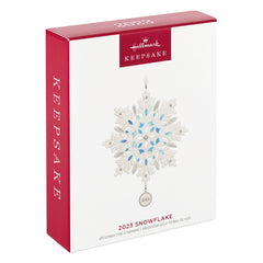 Snowflake 2023 Porcelain Hallmark Keepsake Ornament