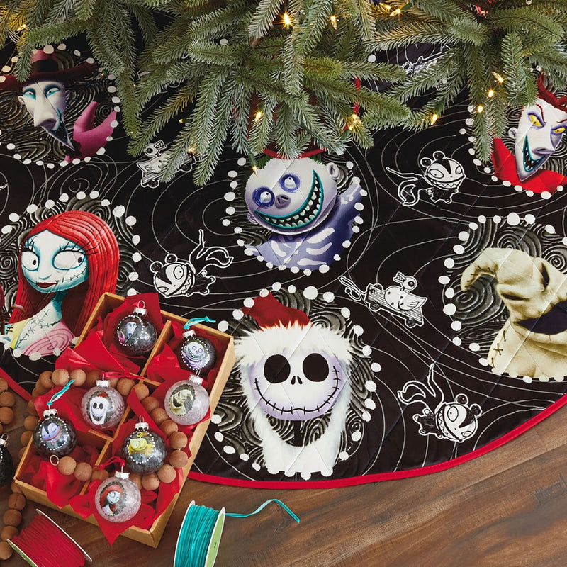 Disney Tim Burton's The Nightmare Before Christmas Halloween Town Hallmark Keepsake Tree Skirt