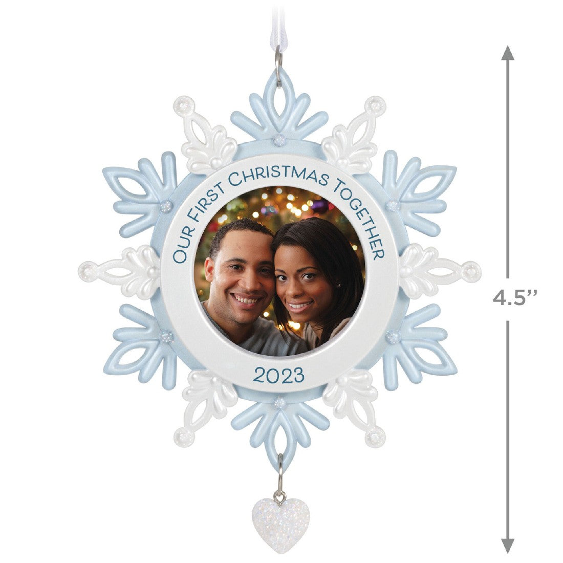 Our First Christmas Together Snowflake 2023 Photo Frame Hallmark Keepsake Ornament