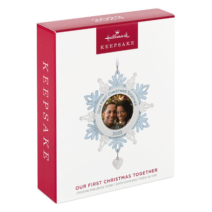 Our First Christmas Together Snowflake 2023 Photo Frame Hallmark Keepsake Ornament