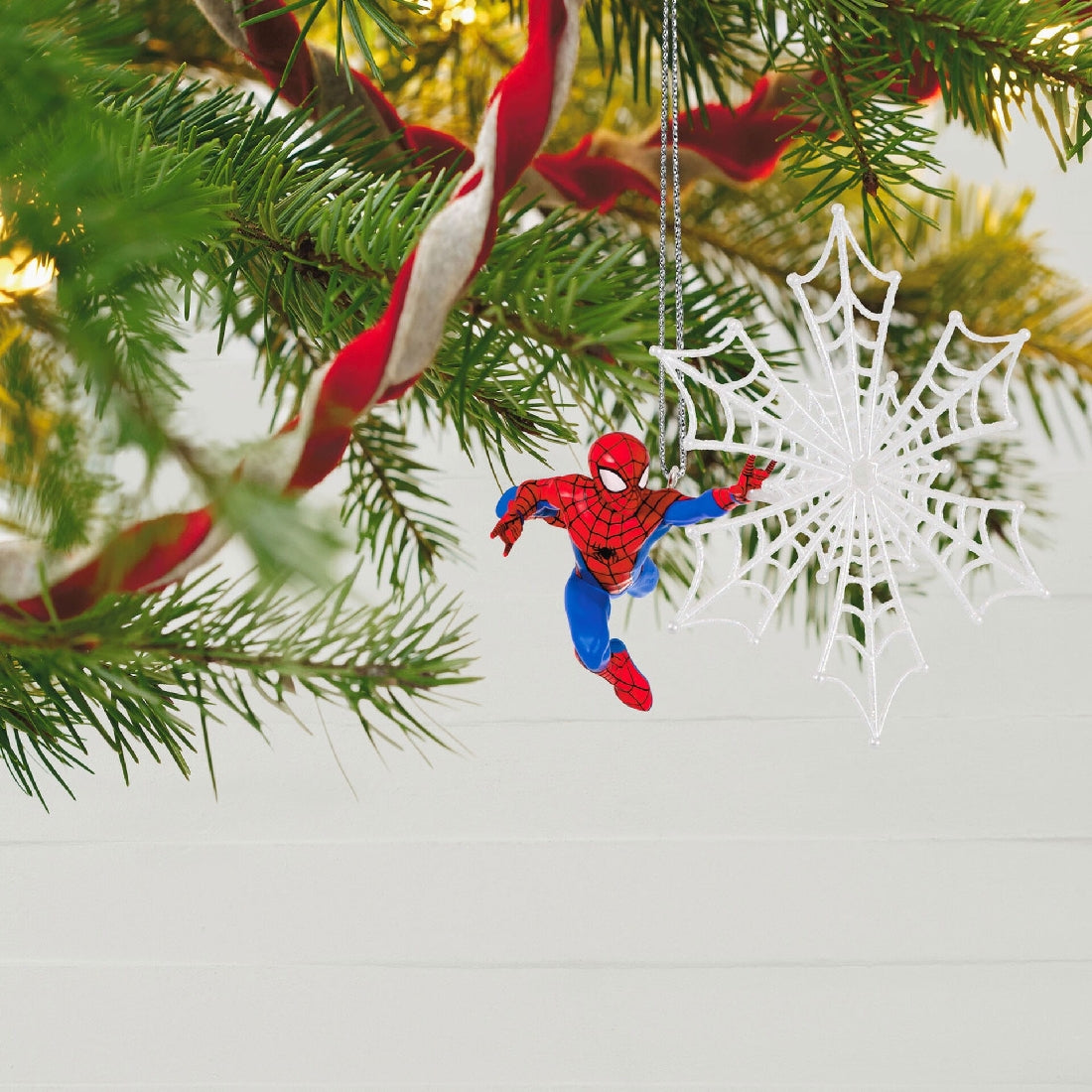 Marvel Spider-Man Spidey Spins A Snowflake 2023 Hallmark Keepsake Ornament