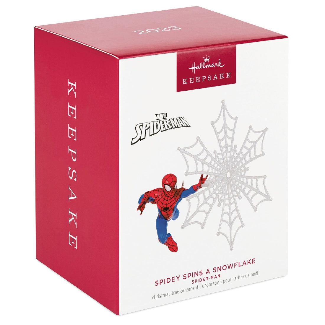 Marvel Spider-Man Spidey Spins A Snowflake 2023 Hallmark Keepsake Ornament