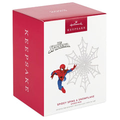 Marvel Spider-Man Spidey Spins A Snowflake Hallmark Keepsake Ornament