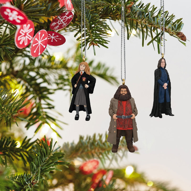 Harry Potter Hermione, Hagrid & Snape Miniature Hallmark Keepsake Ornament Set