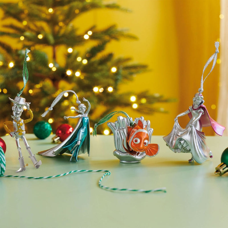 Disney 100 Years of Wonder Pixar and Princesses Set of 4 Hallmark Keepsake Ornaments