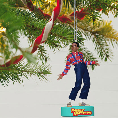 Family Matters Steve Urkel 2023 Hallmark Keepsake Ornament With Sound