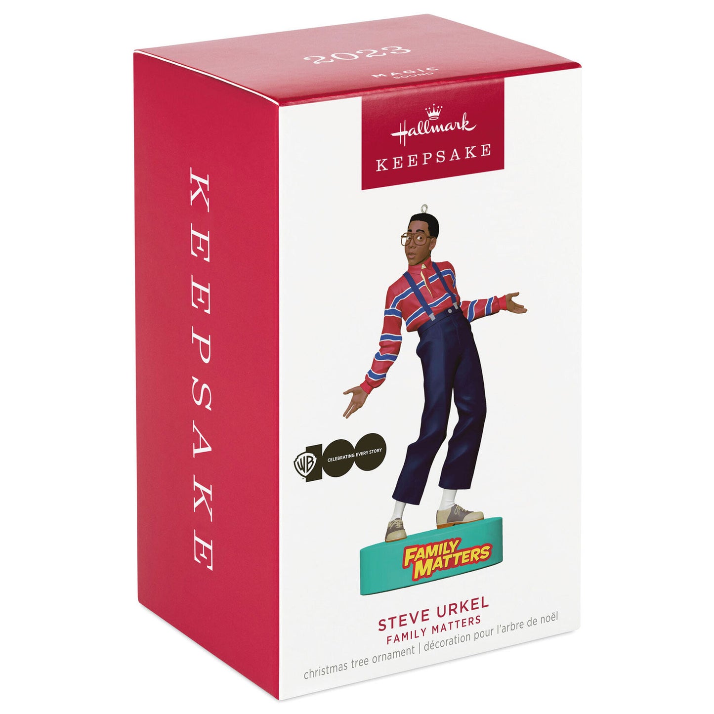 Family Matters Steve Urkel 2023 Hallmark Keepsake Ornament With Sound