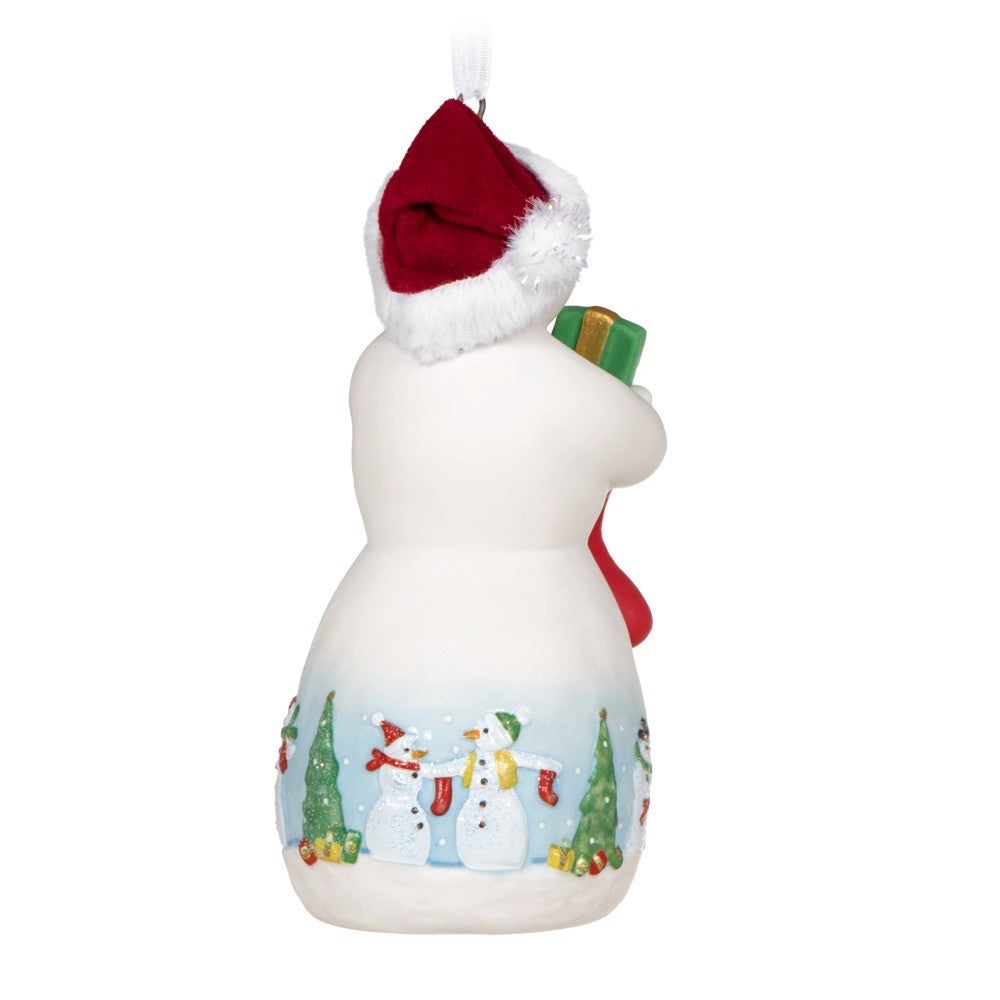 Snowtop Lodge Noelle T. Klaus Porcelain Hallmark Keepsake Ornament