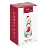 Snowtop Lodge Noelle T. Klaus Porcelain Hallmark Keepsake Ornament