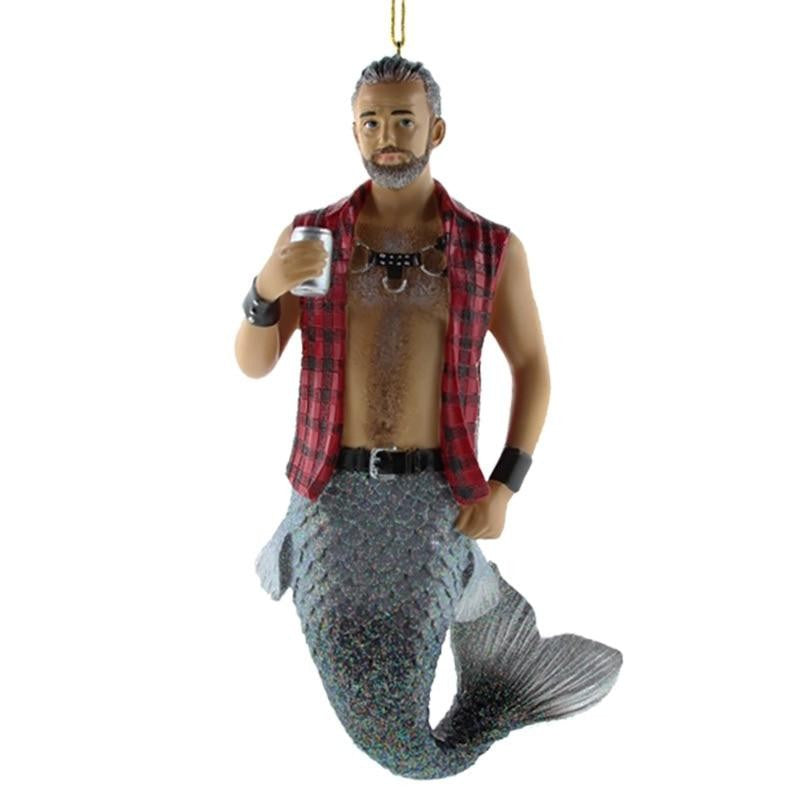 December Diamonds Sir Leather Merman Ornament