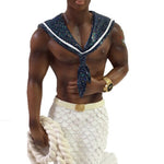 December Diamonds Navy Soul Merman Ornament