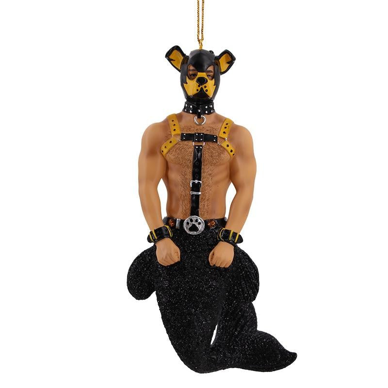 December Diamonds Pup Merman Ornament
