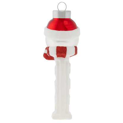 kat + annie Snowman Pez Dispenser Glass Christmas Ornament