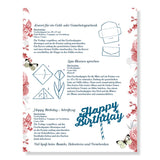 Toile de Jouy Floral Wrapping Paper Book