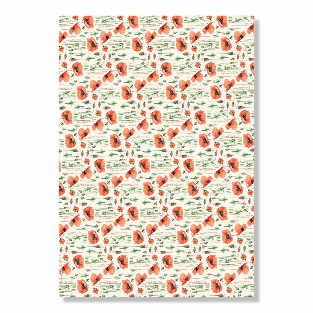 Garden Flowers Floral Wrapping Paper Book