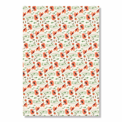 Garden Flowers Floral Wrapping Paper Book