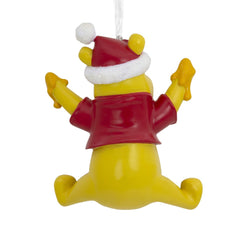 Disney Santa Winnie the Pooh With Honey Pot Hallmark Resin Ornament