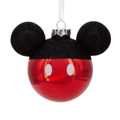 Disney Mickey Mouse Icon Hallmark Blown Glass Ornament