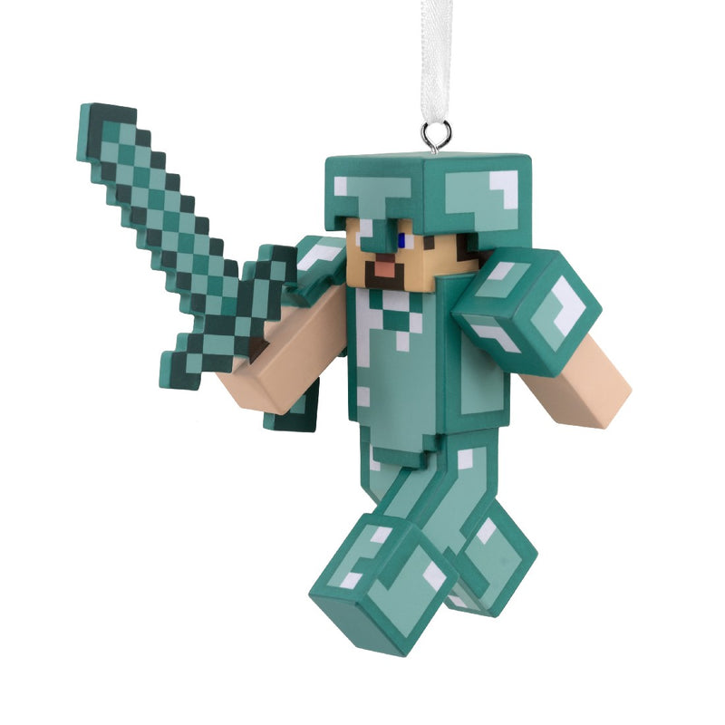 Minecraft Steve in Diamond Armor Hallmark Resin Ornament