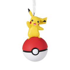 Pokémon Pikachu on Poké Ball Hallmark Resin Ornament