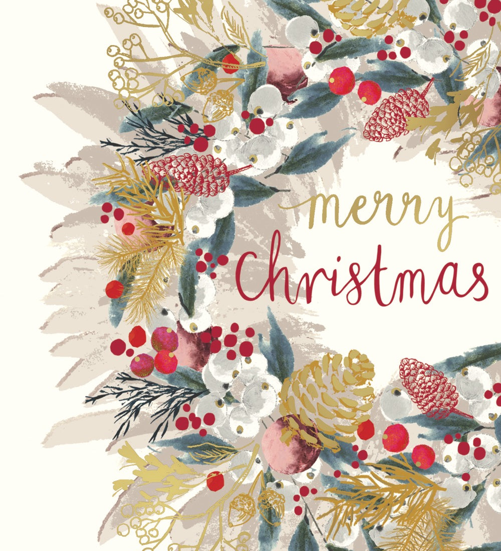 Dementia Australia Christmas Wreath Charity Boxed Christmas Cards