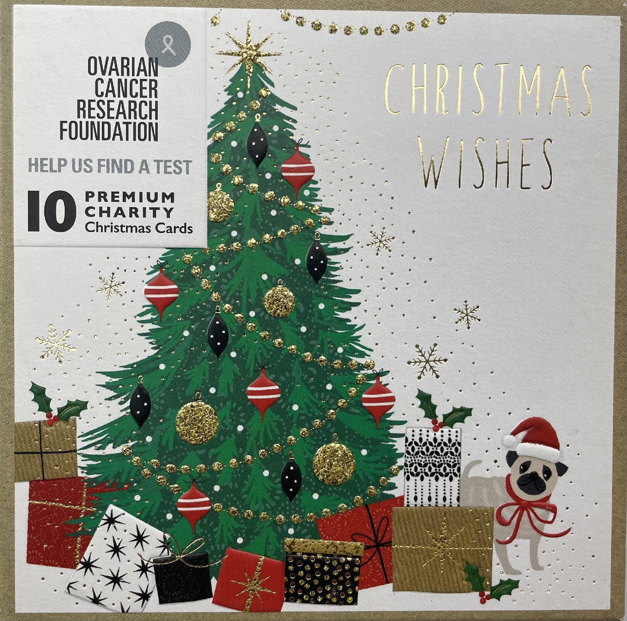 Ovarian Cancer Research Fund Jaz & Baz Festive Charity Boxed Christmas Cards