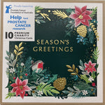 Prostate Cancer Fund Poinsettia Floral Charity Boxed Christmas Cards