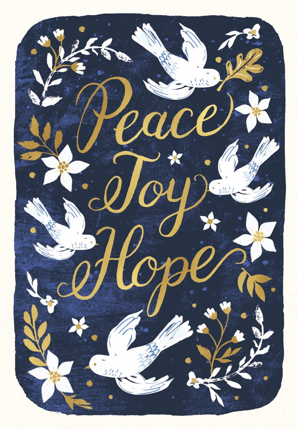 Prostate Cancer Foundation Peace Joy Hope Charity Boxed Christmas Card Prostate cancer foundation peace joy hope charity boxed christmas card