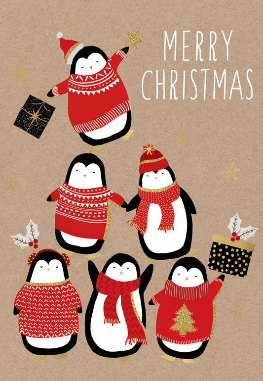 Redkite Penguin Fun Charity Boxed Christmas Cards