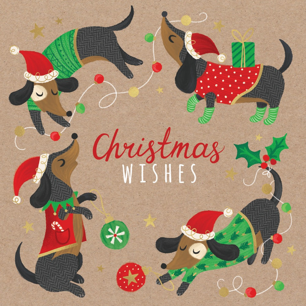 Breast Cancer Foundation Dachshund Capers Charity Boxed Christmas Cards