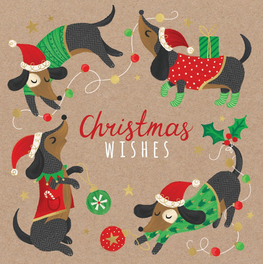 Breast Cancer Foundation Dachshund Capers Charity Boxed Christmas Cards