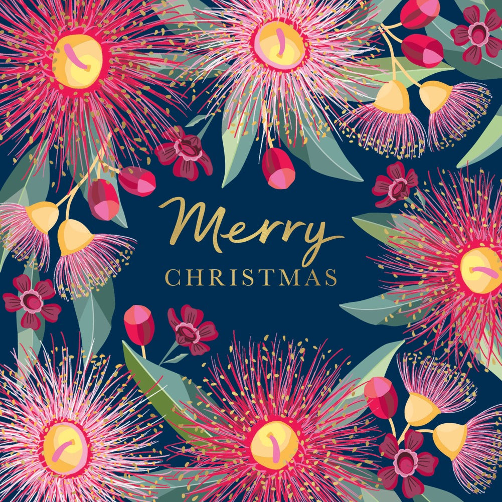 Breast Cancer Foundation Native Spendour Gum Charity Boxed Christmas Cards