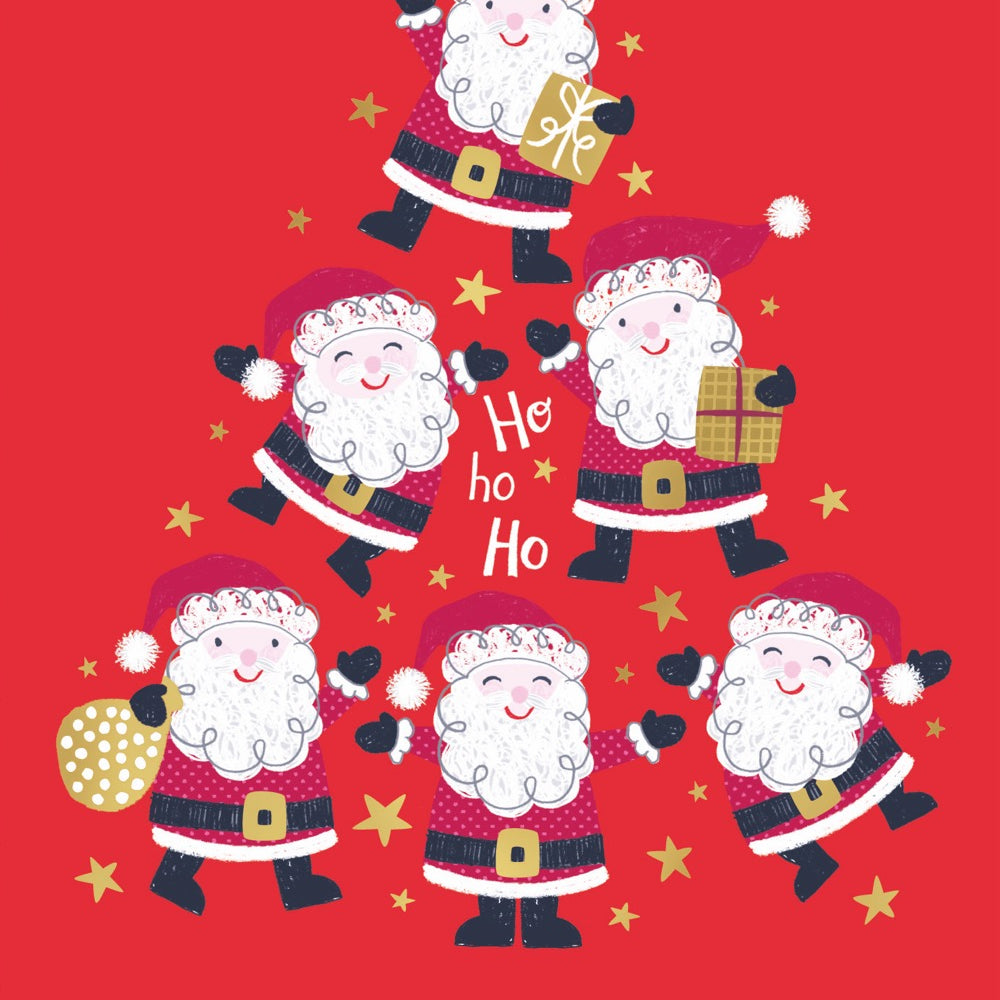 Breast Cancer Foundation Jolly Santas Charity Boxed Christmas Cards