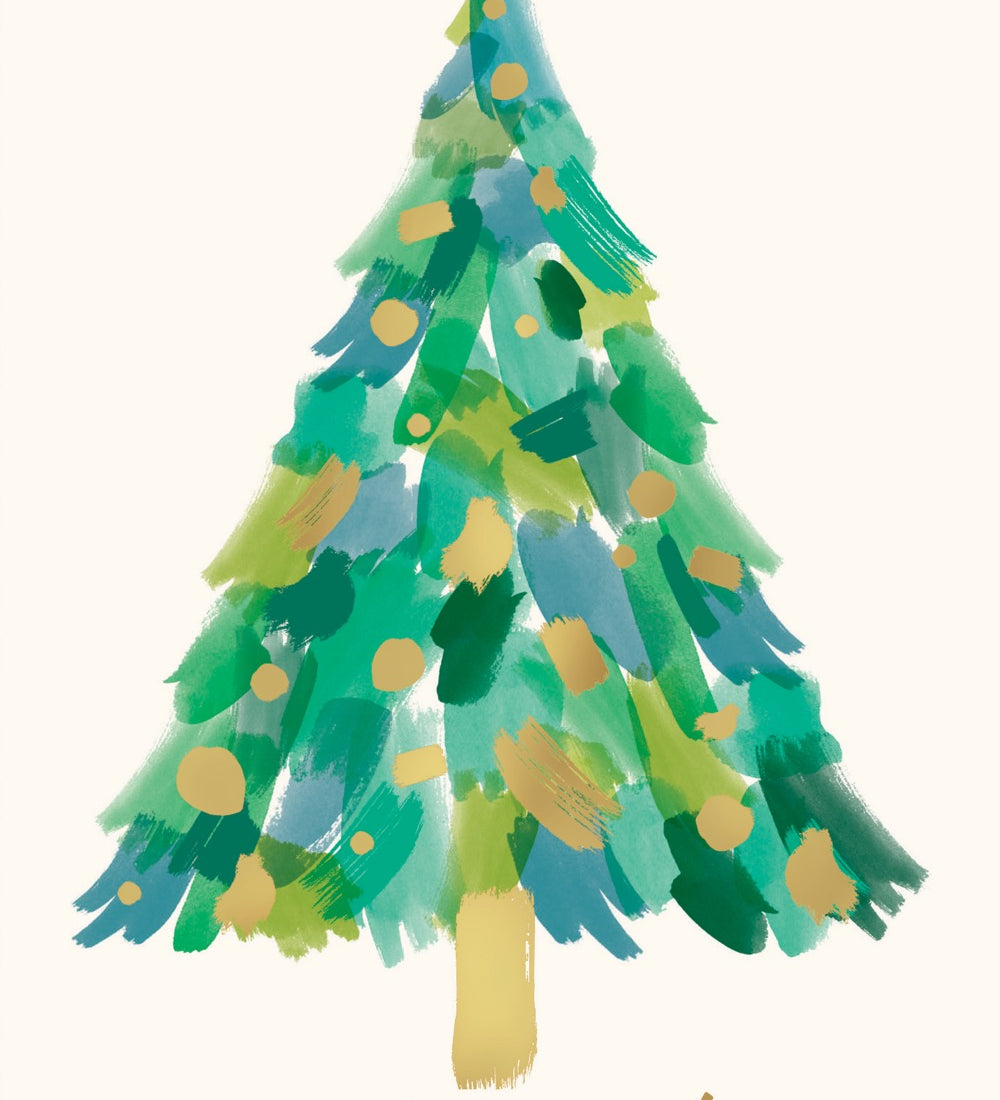 Ovarian Cancer Research Foundation Painterly Splash Charity Boxed Christmas Cards